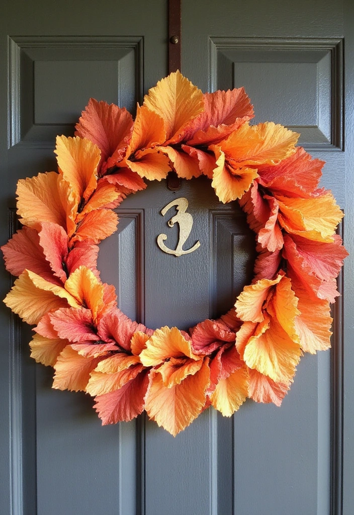 17 DIY Fall Wreaths for Your Front Door That Are Easier Than You Think! - 12. Coffee Filter Wreath