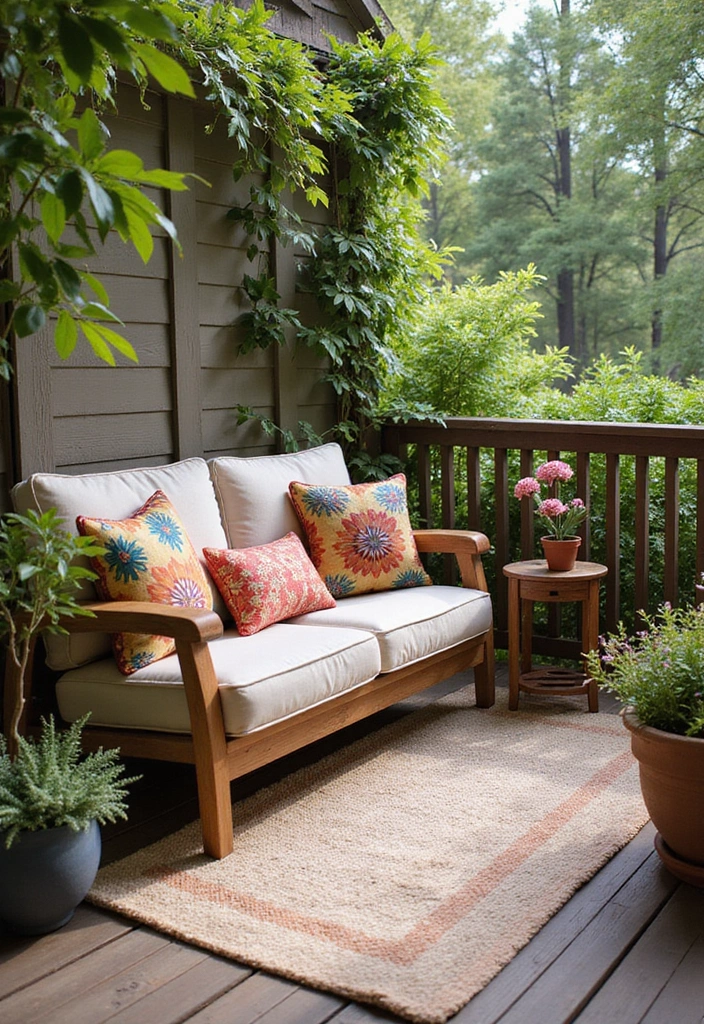 20 Small Deck Decorating Ideas That Will Transform Your Outdoor Space! - 1. Cozy Corner Seating
