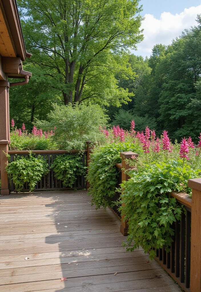20 Cheap Deck Railing Ideas That'll Make Your Outdoor Space Shine (You Won't Believe #7!) - 7. Vertical Garden Railing