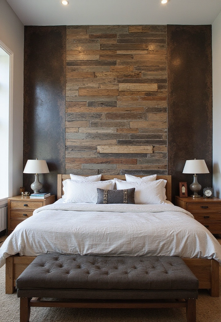 25 Master Bedroom Feature Wall Inspirations That'll Leave You Breathless (#16 Is a Must-See!) - 16. Unconventional Materials