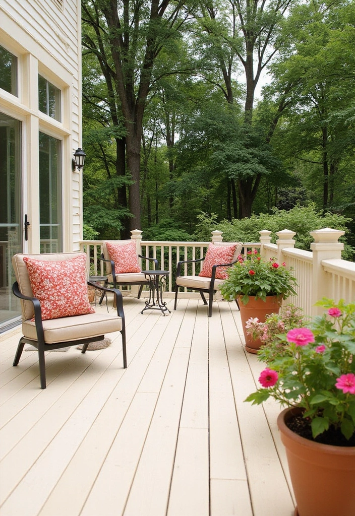 20 Best Deck Stain Colors That Will Boost Your Home's Curb Appeal (Get Inspired!) - 9. Soft Cream