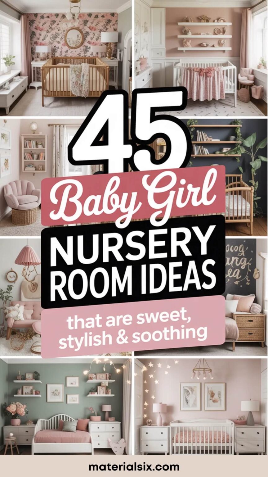 45 Baby Girl Nursery Room Ideas That Are Sweet, Stylish & Soothing