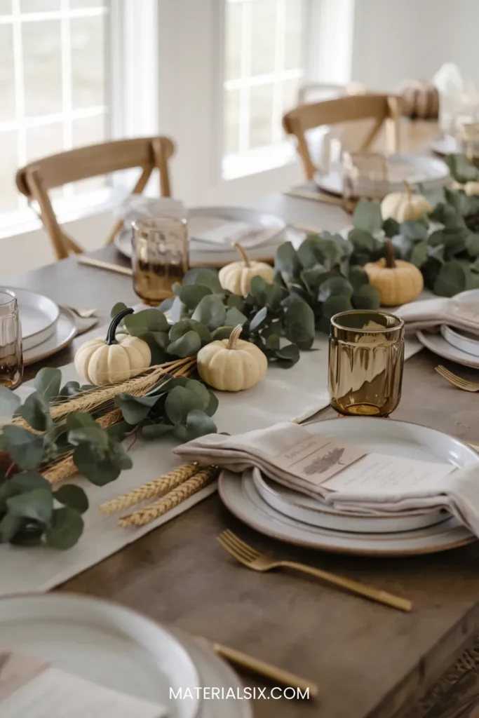 20 Quick Fall Table Decor Ideas for Effortless Entertaining - MaterialSix