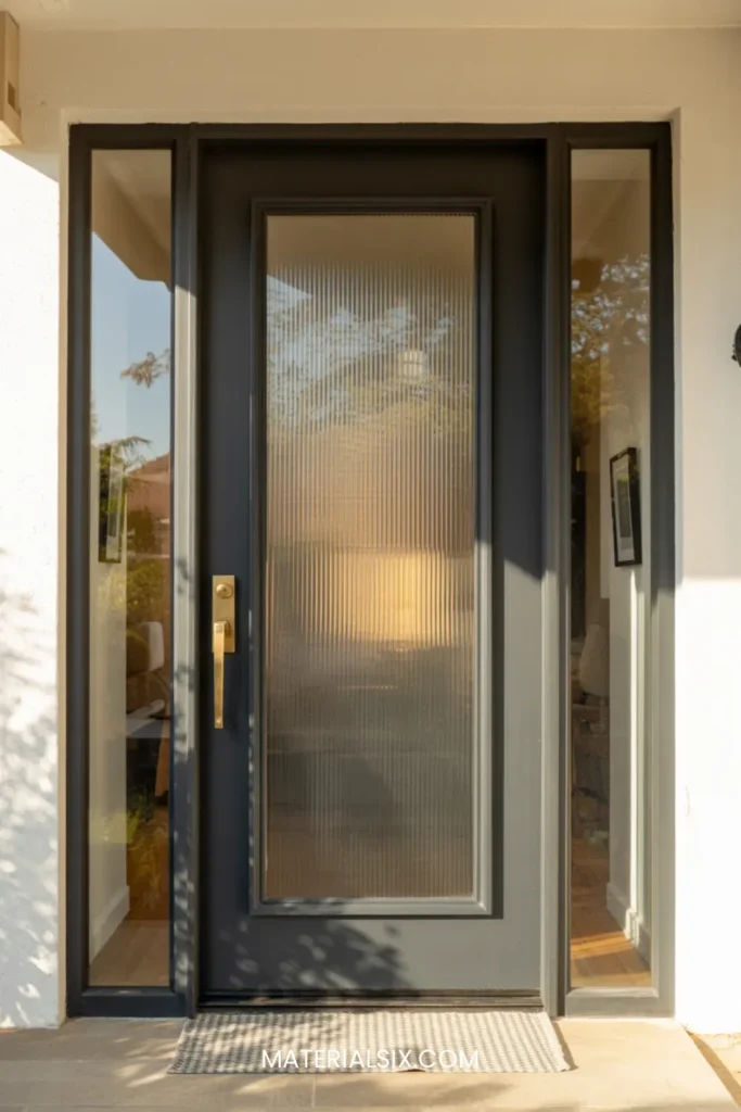 30 Clever Glass Front Door Privacy Ideas That Still Let in Light ...
