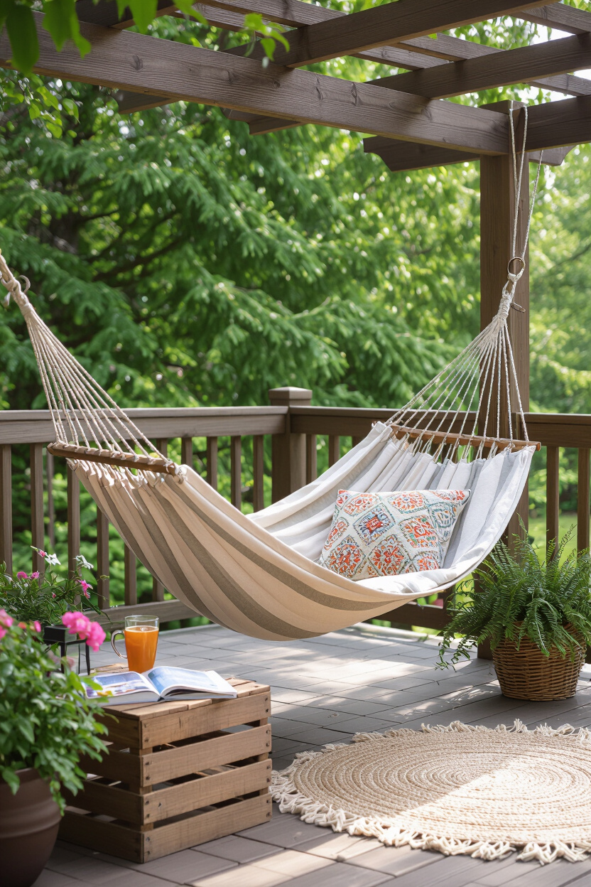 Create A Budget-Friendly Lounge With A Hammock Corner