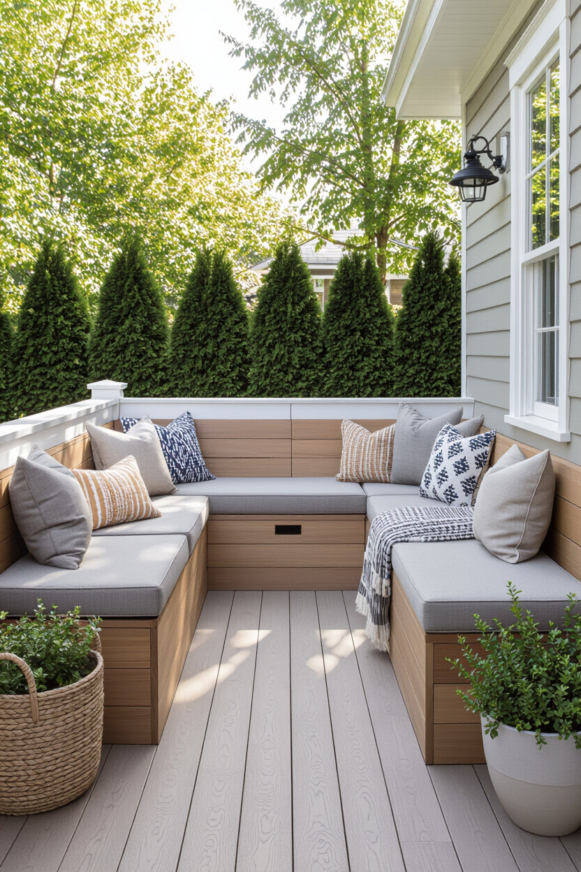 Slim Bench Seating With Storage