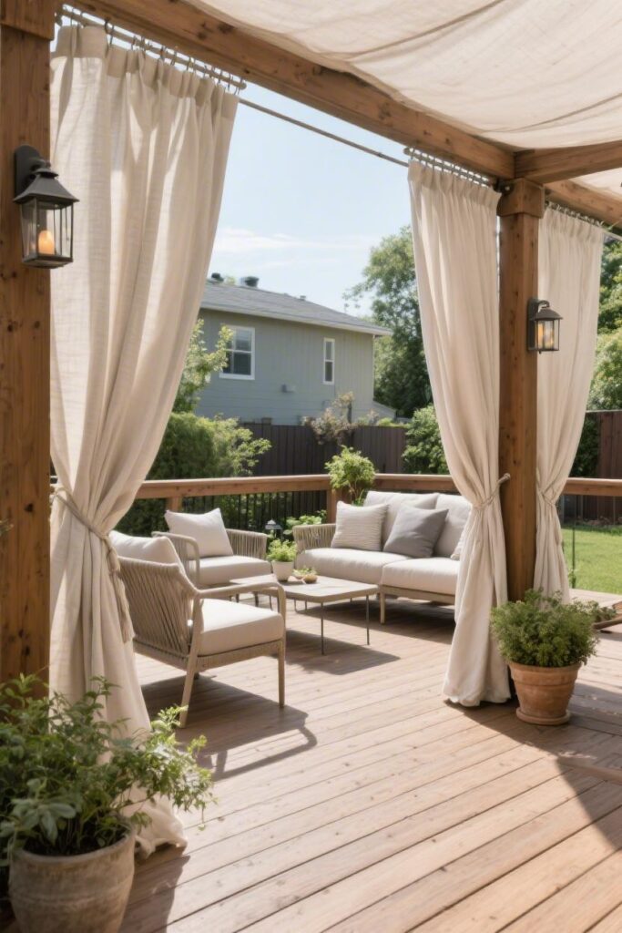 Flowing Outdoor Curtains