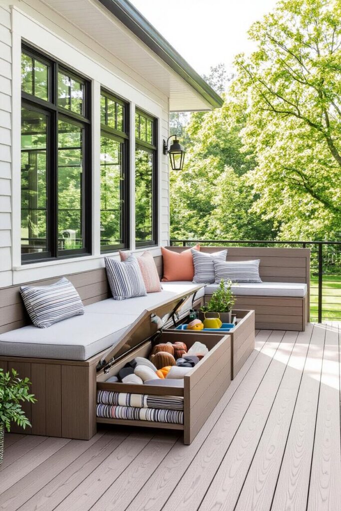 Built-In Storage Benches