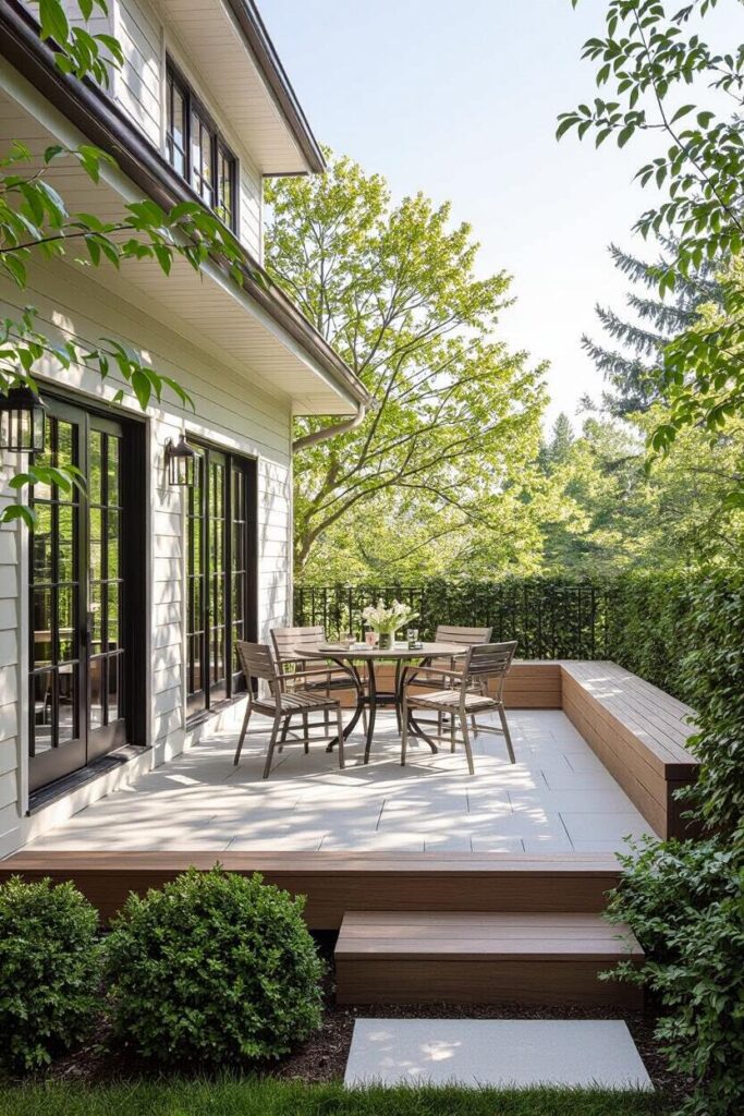 Deck With Built In Bar And Patio Lounge