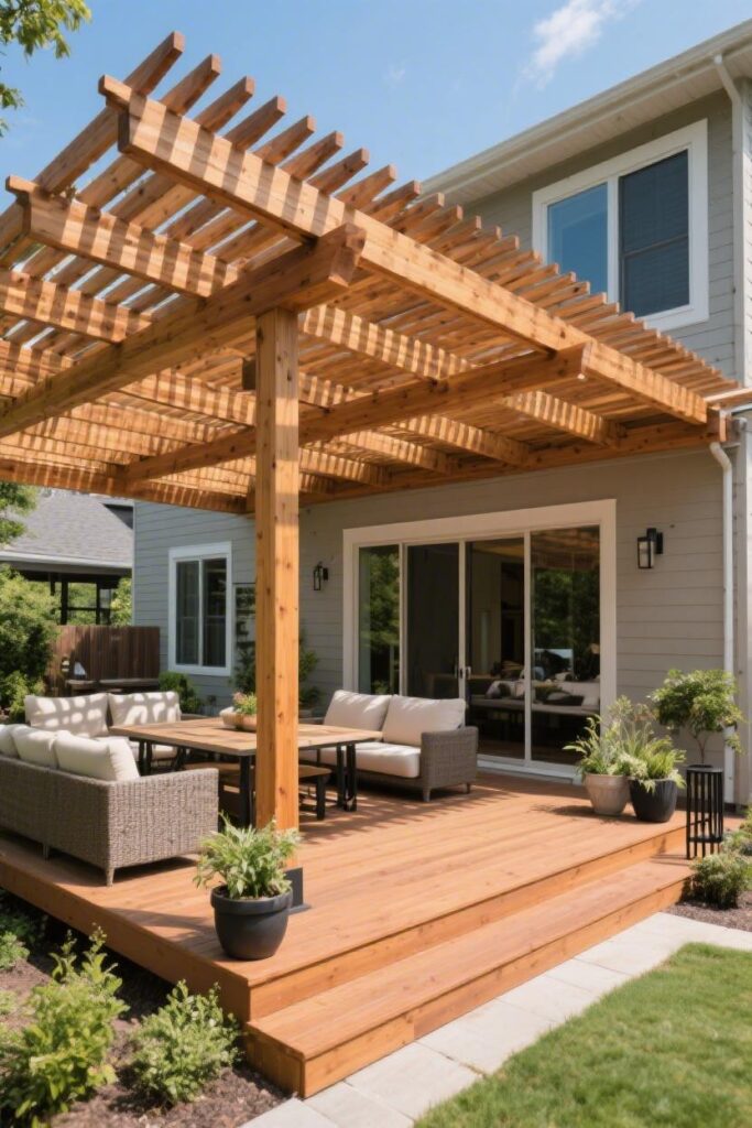 Layered Slats for Denser Shade