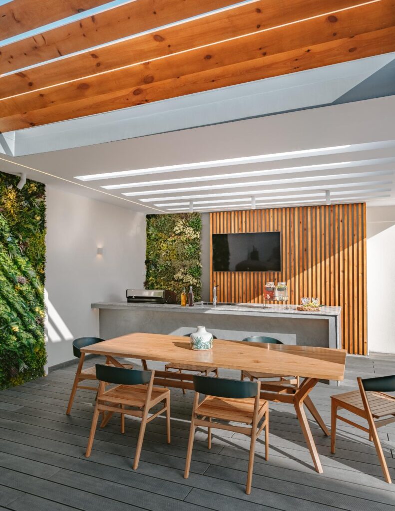 Pergola Over an Outdoor Kitchen