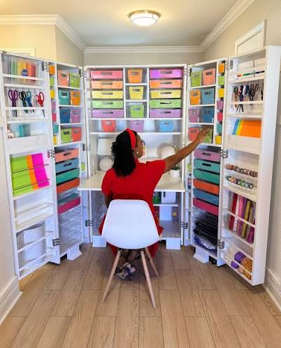 All‑in‑One Craft Closet That Opens Into a Mini Studio