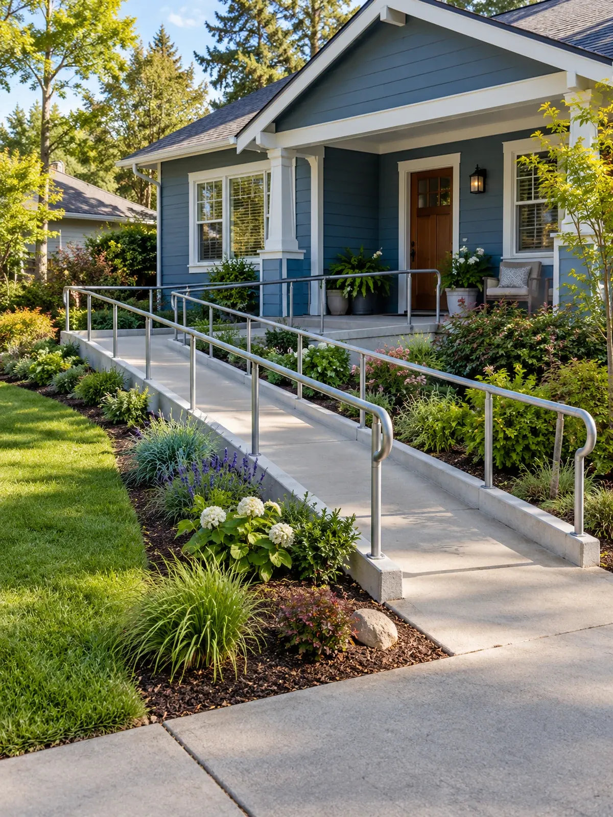 15 Safe & Beautiful Front Porch Ideas for Aging in Place