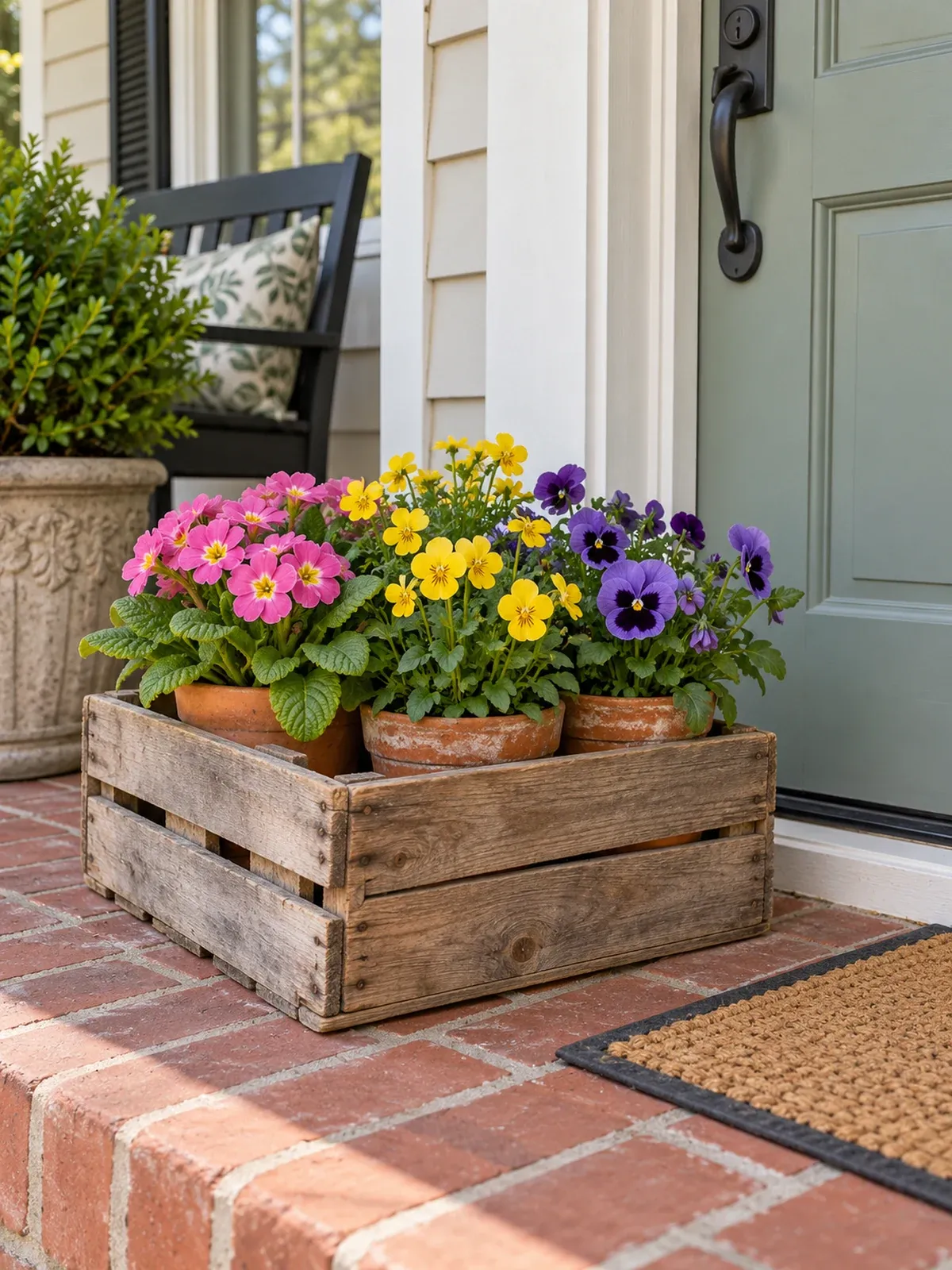 20 Bright & Cheerful Spring Front Porch Ideas to Welcome Warm Weather